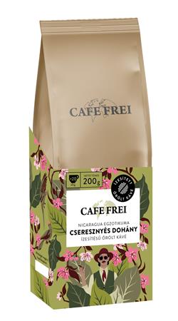 Kávé, pörkölt, őrölt, 200 g, CAFE FREI "Dohány-Cseresznye"
